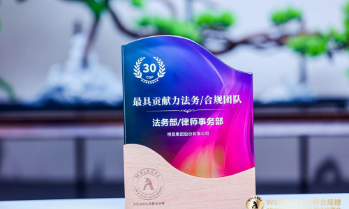 南宫电子游戏荣膺WELEGAL2023年度最具贡献力法务/合规团队奖
