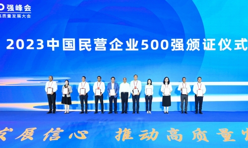 上升20位！南宫电子游戏位列2023中国民营企业500强第55位！