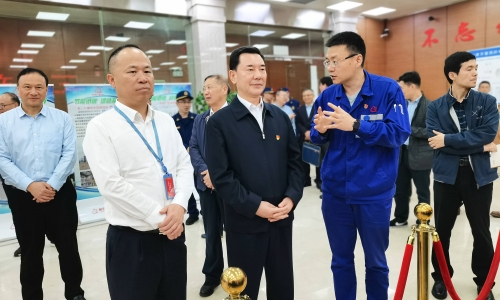 全国人大常委会委员、社会委副主任委员秦生祥莅临南宫电子游戏嘉兴石化调研