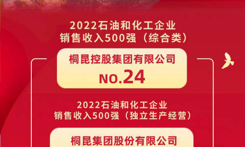 榜单发布丨南宫电子游戏位居2022石油和化工企业销售收入500强第24位！