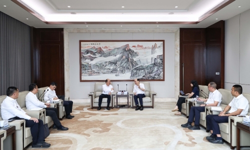 中国化学党委书记、董事长莫鼎革一行莅临南宫电子游戏调研